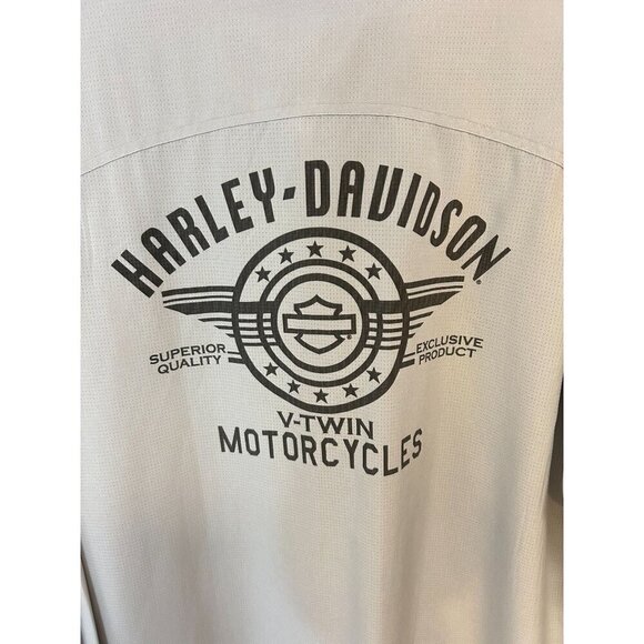 Harley-Davidson Men's Performance Micro-Perf V Twin Shirt Gray XL - Picture 4 of 6